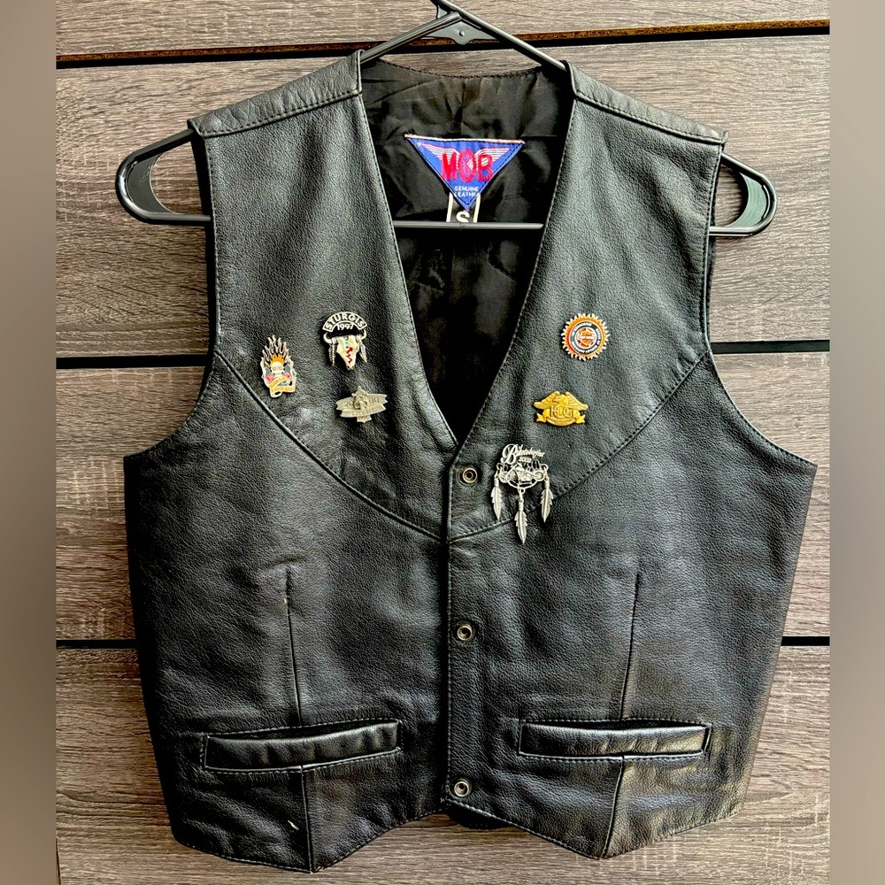 Harley Davidson Leather Biker Vest